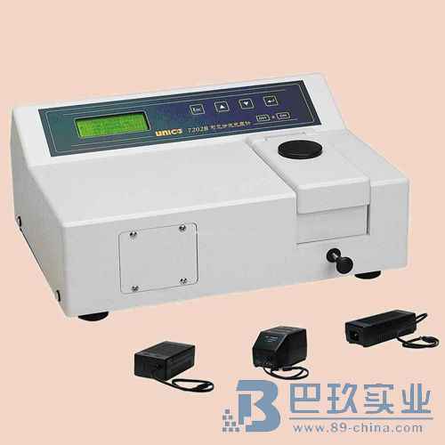 美國尤尼柯7202(B)可見分光光度計 美國尤尼柯7202(B)可見分光光度計